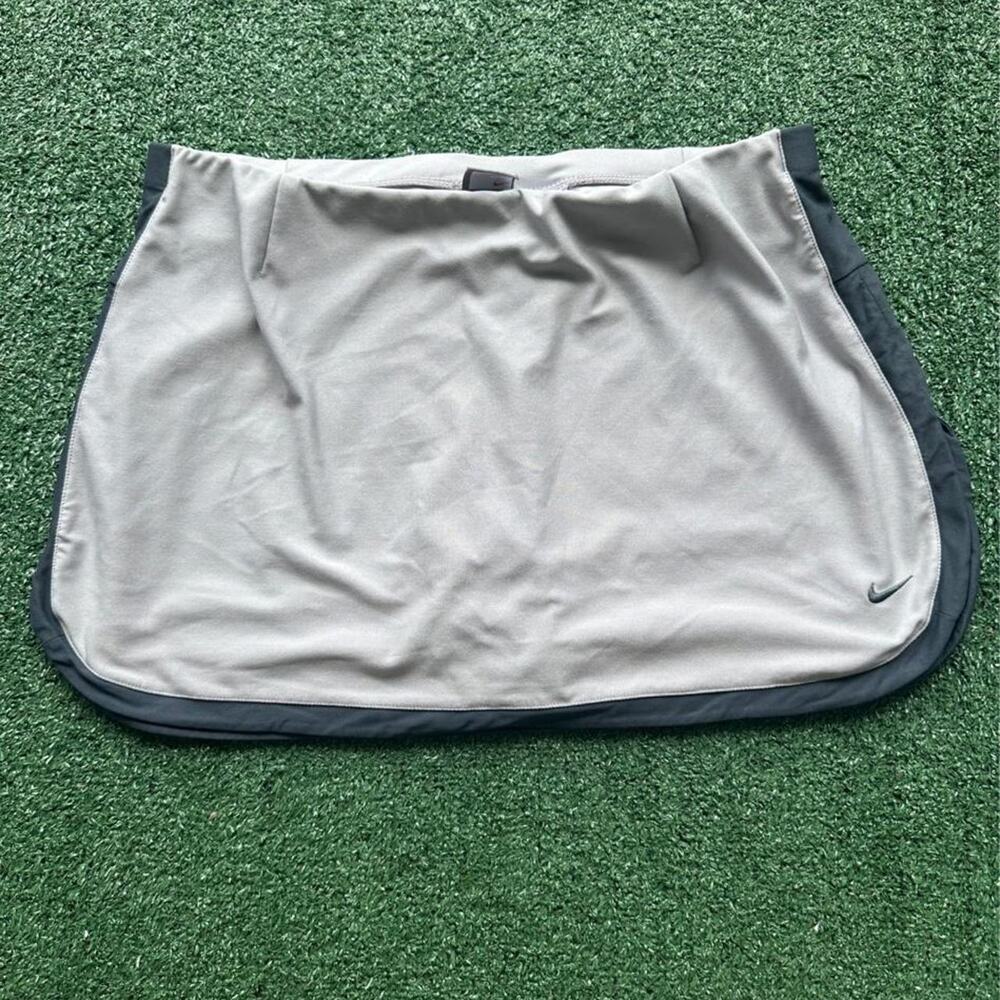 y2k nike grey mini skirt